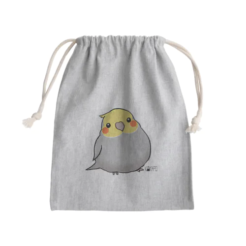 *KAKAPO*のふんわりオカメインコちゃん(のまる) Mini Drawstring Bag