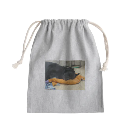 見てますよ Mini Drawstring Bag