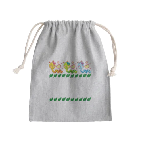 虫ちゃん Mini Drawstring Bag