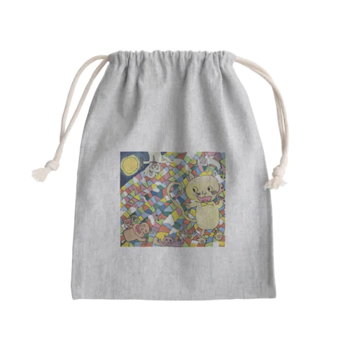 楽しい屋根の上 Mini Drawstring Bag