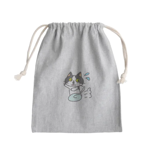 逃げ足のはやいメイちゃん Mini Drawstring Bag