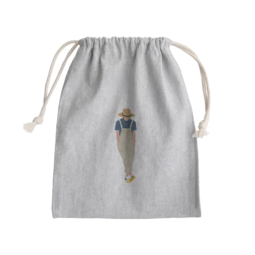 麦わらの青年 Mini Drawstring Bag