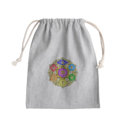 宇宙曼荼羅チャクラヒーリング Mini Drawstring Bag