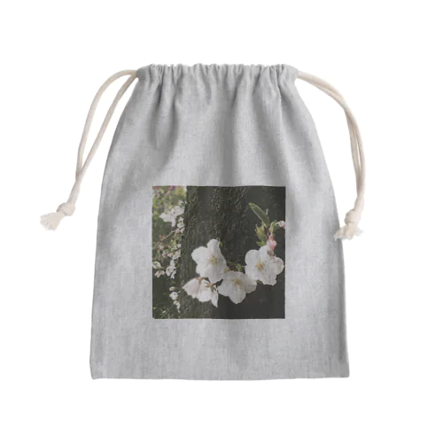 小さな桜 Mini Drawstring Bag