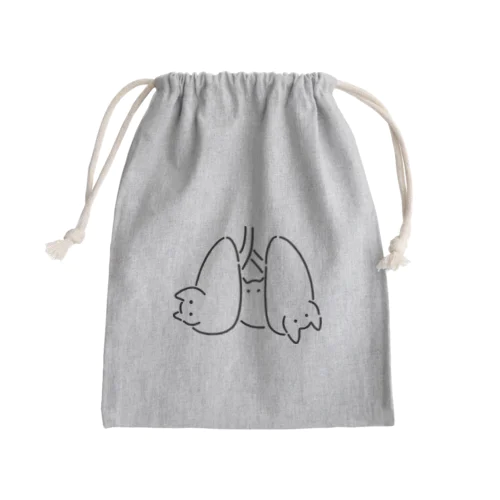 心肺猫 Mini Drawstring Bag