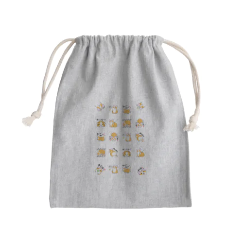 おとぼけコーギー大集合 Mini Drawstring Bag