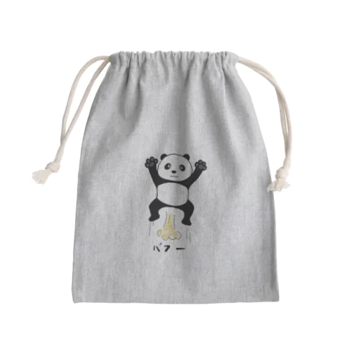 喜ぶオナラパンダ Mini Drawstring Bag