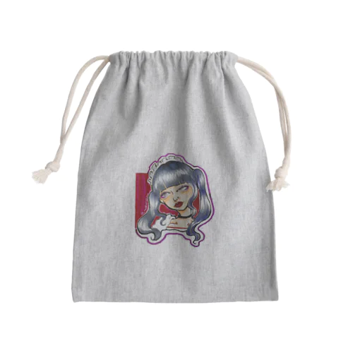 やさぐれメイドちゃん Mini Drawstring Bag