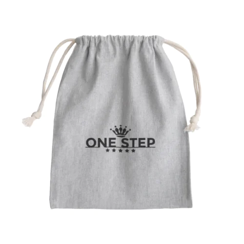 ONE STEP CROWN Mini Drawstring Bag