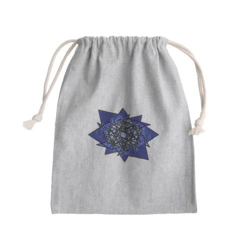 蒼い結晶 Mini Drawstring Bag