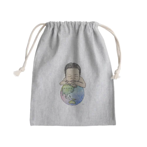Welcome to the world Mini Drawstring Bag