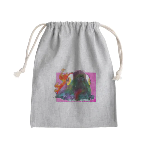焼き魚ちゃん Mini Drawstring Bag