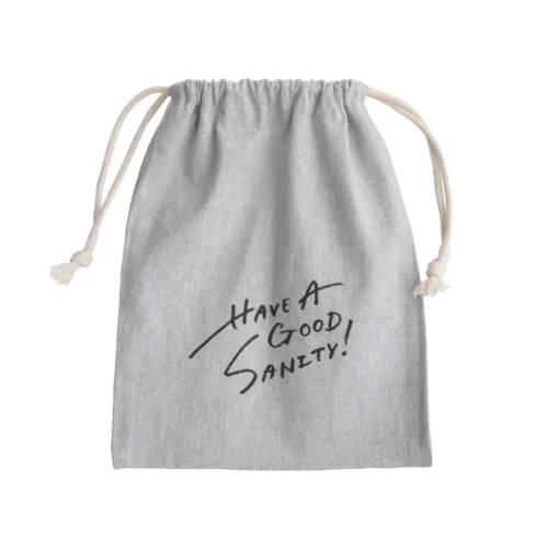 ハバサニ！_黒字 Mini Drawstring Bag