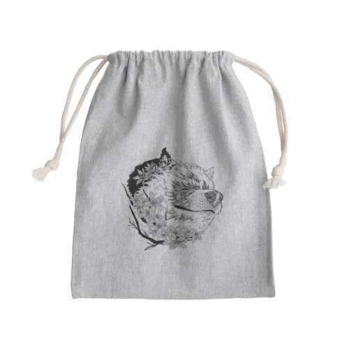 サモエドさくら（ヒルシュ風） Mini Drawstring Bag