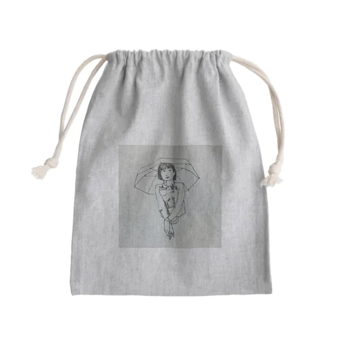 雨の日 Mini Drawstring Bag