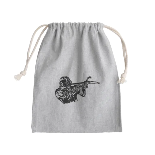 オルトフォンスナイパー　ステンシル風 Mini Drawstring Bag