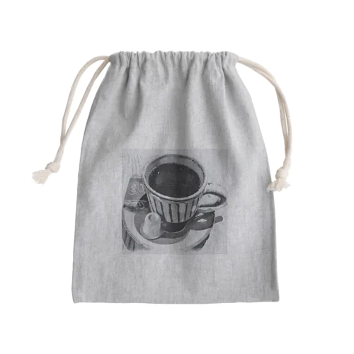 いつしかのアフタヌーンカフェ☕️ Mini Drawstring Bag