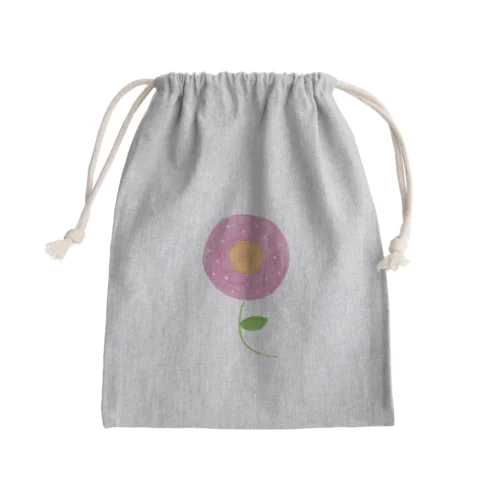 ピンクの花 Mini Drawstring Bag