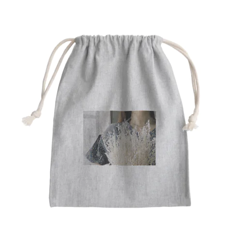 ドライフラワーとわたし Mini Drawstring Bag