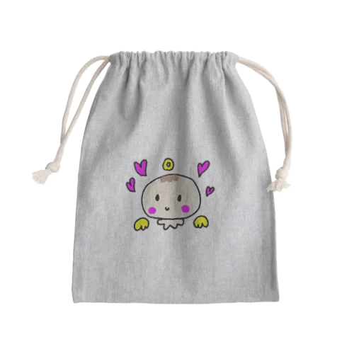 ゆるかわベビーの天使ちゃん Mini Drawstring Bag