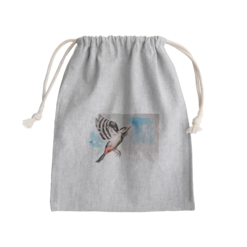 アカゲラ Mini Drawstring Bag