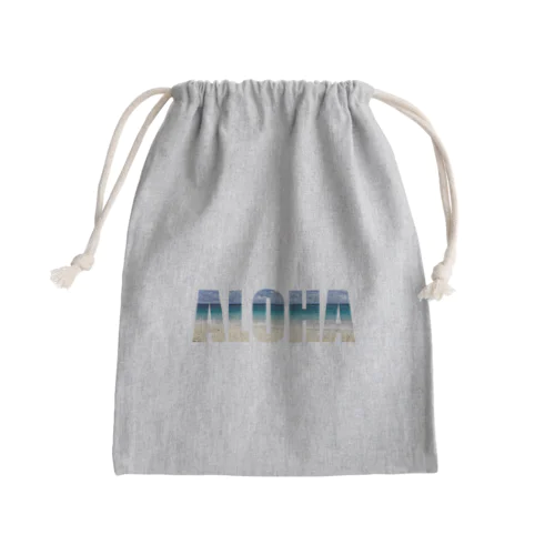 ALOHA × ビーチ＠ハワイ Mini Drawstring Bag