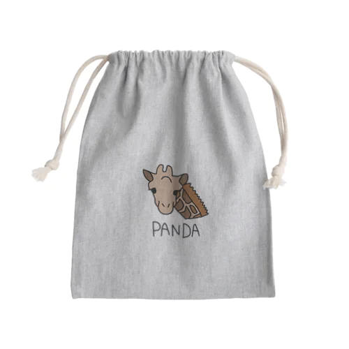 キリンかパンダか Mini Drawstring Bag