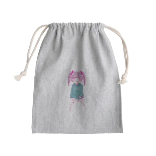 めん子ちゃん Mini Drawstring Bag