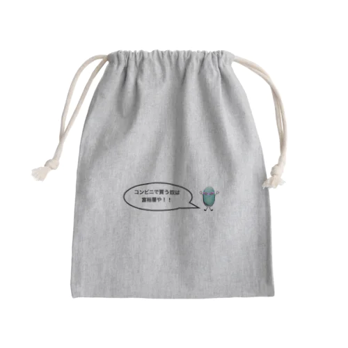 Mr.K成功の為の名言集＃１「コンビニで買う奴は富裕層」 Mini Drawstring Bag