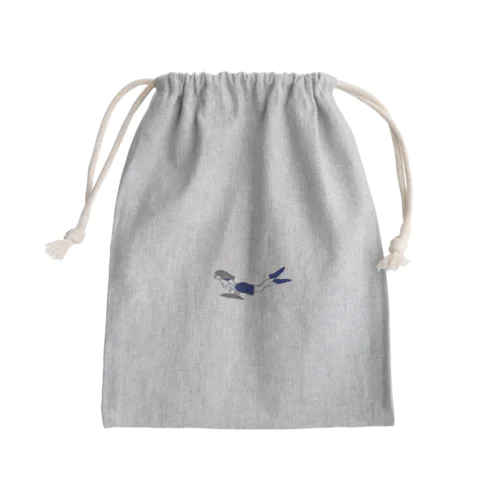 シュノーケリングしてるあの子 Mini Drawstring Bag