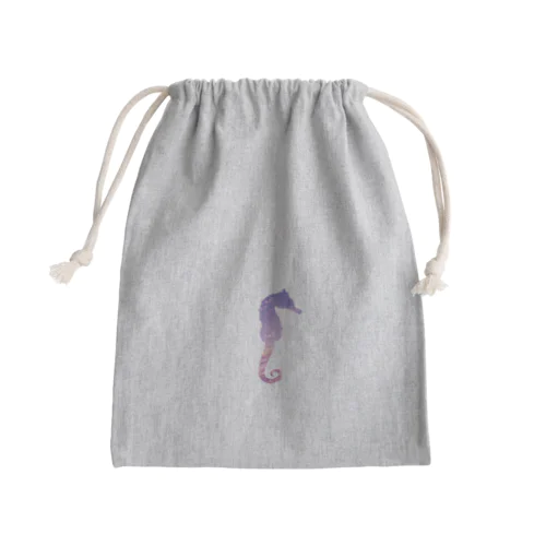 タツノオトシゴパステルカラー Mini Drawstring Bag