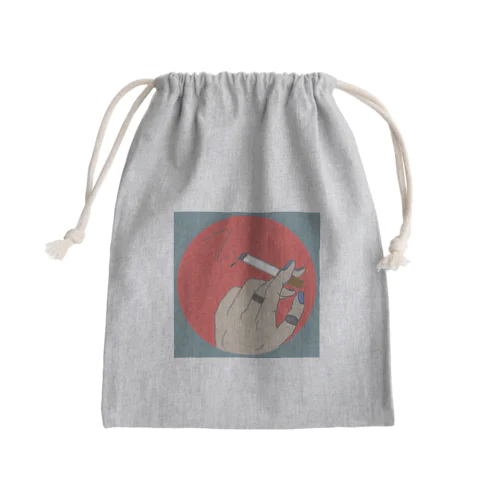 タバコ Mini Drawstring Bag