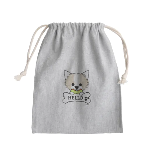 チワワ Mini Drawstring Bag