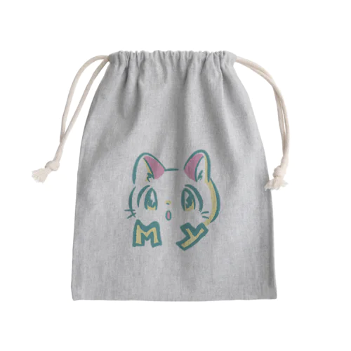 MYまるねこちゃん Mini Drawstring Bag