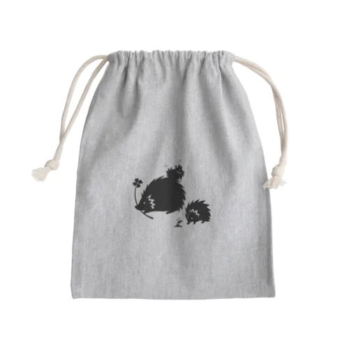 ハリネズネ's「お散歩」 Mini Drawstring Bag