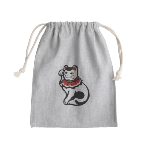 丸〆猫 Mini Drawstring Bag