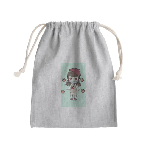 青リンゴちゃん（みかんが好き！） Mini Drawstring Bag