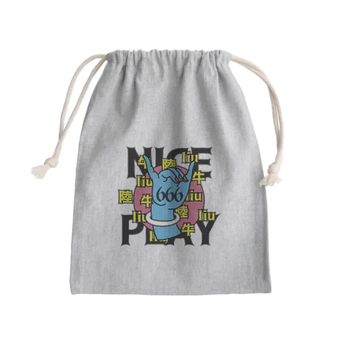 NICE PLAY【666】 Mini Drawstring Bag