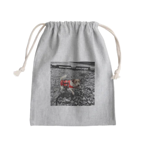 川と俺 Mini Drawstring Bag