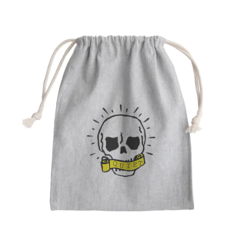 しずかなスカル Mini Drawstring Bag