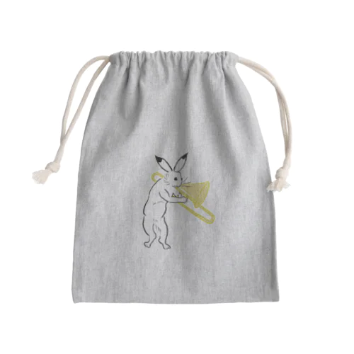 トロンボーンと兎 Mini Drawstring Bag