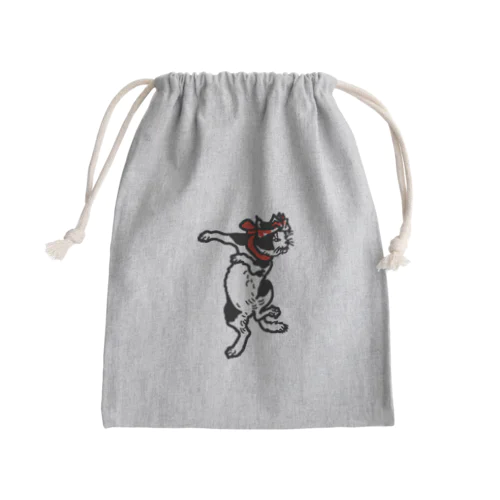 踊る猫又 Mini Drawstring Bag