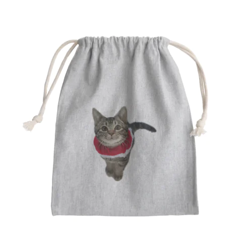 保護ねこ仮名・織ちゃんグッズ Mini Drawstring Bag