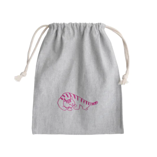 のんびりネコ Mini Drawstring Bag