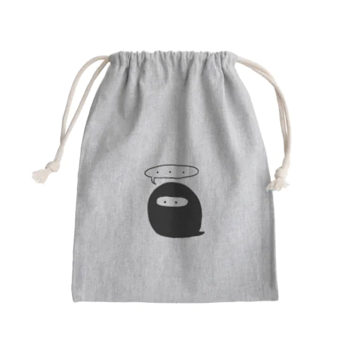 無言くん Mini Drawstring Bag