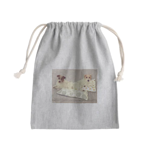 座っておすましブラザーズ Mini Drawstring Bag