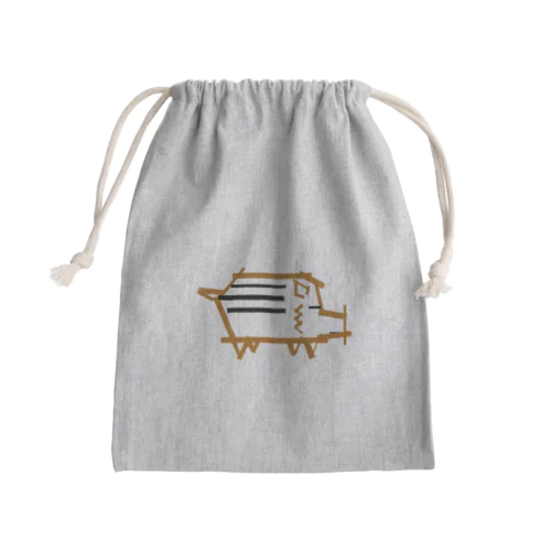 うりぼー Mini Drawstring Bag