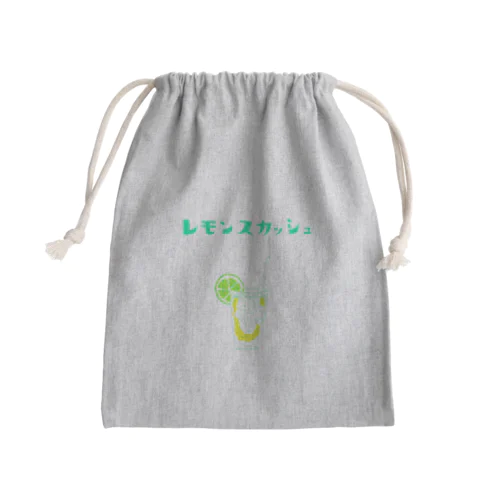夏デザイン「レモンスカッシュ」（Tシャツ・パーカー・グッズ・ETC） Mini Drawstring Bag