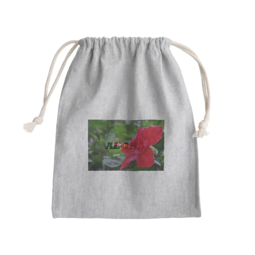 ハイビスカス Mini Drawstring Bag