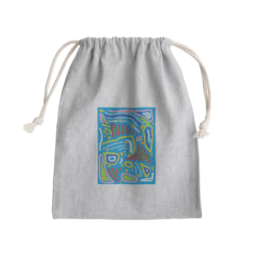 ブルーオーシャン Mini Drawstring Bag